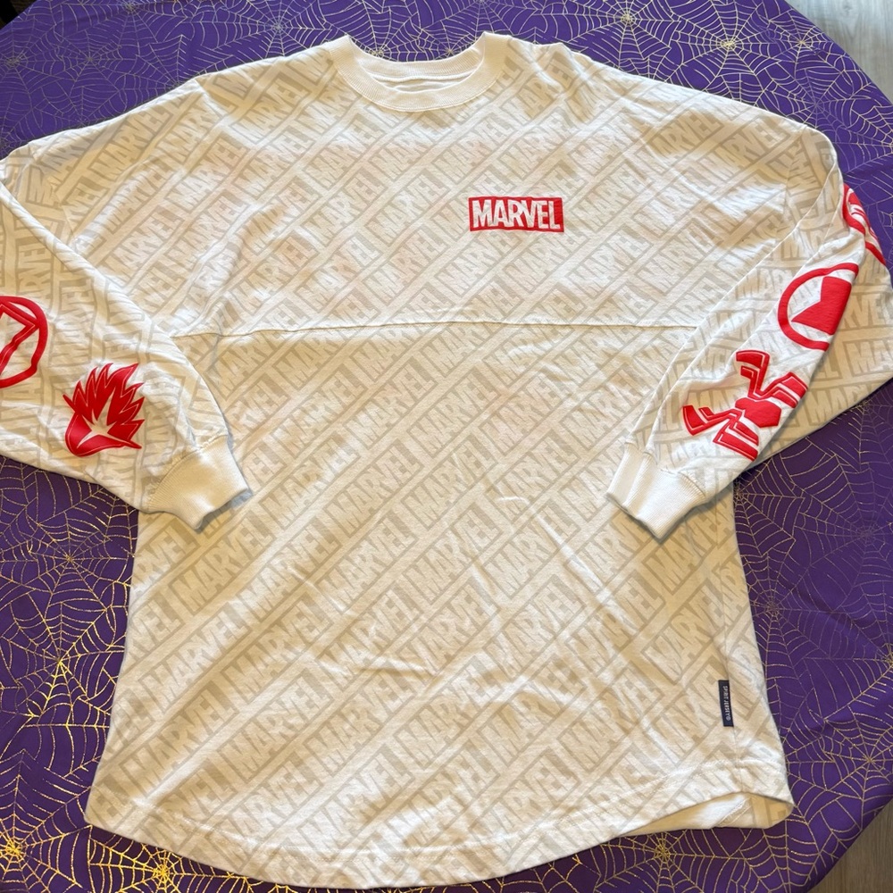 Marvel Spirit Jersey White and Red Graphic